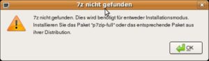 Abbildung 1: Bei der Installation beschwert sich Unetbootin zwar über eine fehlende Software, startet aber ohne Probleme. Sie benötigt dazu aber Administrationsrechte.