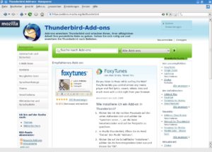 Abbildung 1: Die Mozilla-Webseite ist die ideale Anlaufstelle für Thunderbird- und Firefox-Add-ons.