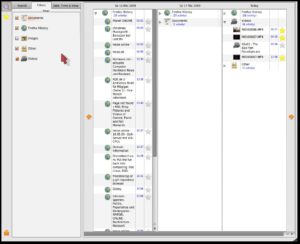 Abbildung 10: Die Suchergebnisse in Gnome Zeitgeist lassen sich mit Filtern einschränken.