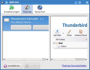 Abbildung 2: Thunderbird-Plug-ins können Sie über den praktischen Add-on-Manager installieren.