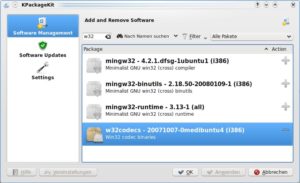 Abbildung 3: Über den neuen Paketmanager Kpackagekit installieren Sie die nötigen Pakete nach, um unter Kubuntu Multimediadateien in unfreien Formaten abzuspielen.