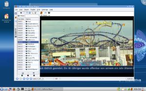 Abbildung 4: Geht doch: DVB-T mit Kaffeine – allerdings mit einer nachinstallierten Stable-Version 0.8.7 statt der in Mandriva 2009.1 enthaltenen Beta.