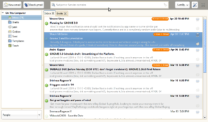 Das für Netbooks optimierte Evolution-Frontend Anjal.