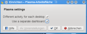 Vorerst noch im Beta-Stadium: Activities als vollständiger Ersatz für virtuelle Desktops.