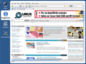 Klein aber fein: Die Mini-Live-Distro xPUD mit der grafischen Oberfläche "Plate".