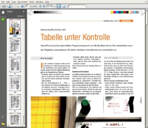 Abbildung 1: Der Adobe Reader ist der Standardviewer für PDF-Dateien – unter Linux genauso wie unter Windows und Mac OS X.