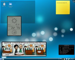 Abbildung 1: Kubuntu 9.04 bringt eine überarbeitete Version des KDE-4-Desktops mit. Die ist stabiler als ihre Vorläufer und sieht zudem gut aus.