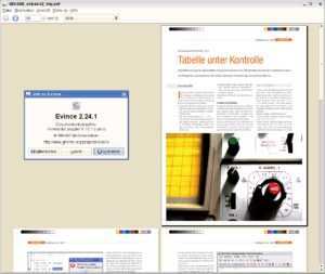 Abbildung 2: Der Gnome-Dateibetrachter Evince zählt zu den schnellsten PDF-Viewern unter Linux.