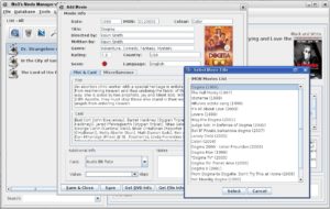 Abbildung 2: Mit dem auf Javaprgramm Movie Manager organisieren Sie dank der integrierten IMDB-Suche im Handumdrehen Ihre Filmesammlung.
