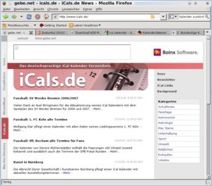Abbildung 3: Korganizer können Sie mit Kalendern im ".ics"-Format füttern, was Ihnen die manuelle Eingabe von Terminen wie Schulferien erspart.