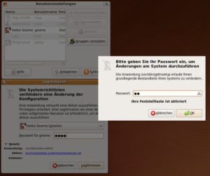 Abbildung 3: Passworteingabefelder warnen Sie, falls die CapsLock-Taste aktiv ist.