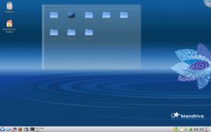 Abbildung 3: Ein vertrauter Anblick kehrt zurück: Das KDE 4.2.2 von Mandriva 2009.1 bietet wieder einen echten Desktop.