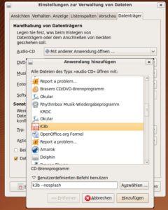 Abbildung 4: Über benutzerdefinierte Kommandos definieren Sie auch Startoptionen für die meisten Anwendungen.