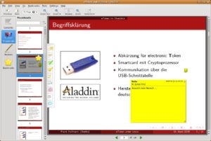 Abbildung 4: Anmerkungen in einem PDF-Dokument, angezeigt mit Okular.