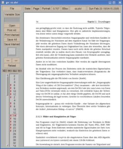 Abbildung 4: Der PostScript-Viewer "gv" hilft beim Erstellen eines kleineren Dokuments, das nur ausgewählte Seiten enthält.