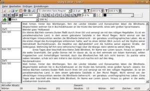 Abbildung 5: Der ausgelagerte Story-Editor bietet komfortables Texteditieren.