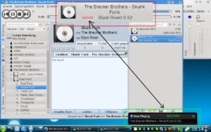 Abbildung 6: AmaroKnotify ersetzt das alte Benachrichtigungssystem (oben) durch das KDE-4-eigene (unten).