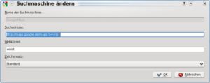 Abbildung 7: In diesem Dialog erweitern Sie Konqueror um eigene Webkürzel.
