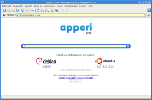 Paket gefällig: Apperi.com bietet One-Click-Install-Pakete für Debian und Ubuntu an.
