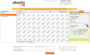 Abbildung 2: Auch unter Ubuntu One erlauben Sie anderen Benutzern den Zugriff auf Ihre Ordner.