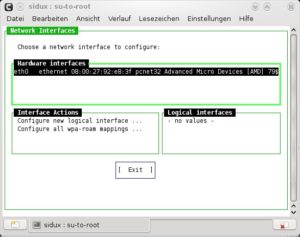 Abbildung 2: Die Netzwerkschnittstellen richten Sie mit dem simplen und effektiven Tool Ceni ein.