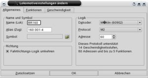 Abbildung 3: Dtcltiny ist ein grafischer SRCP-Client für das Steuern von Modellbahnen.