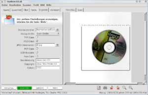 Abbildung 3: Mit TIFF, JPEG, PDF und RAW bietet Vuescan eine reichliche Auswahl an Formaten zum Speichern. Lediglich das PNG-Format fehlt.