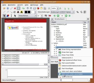 Abbildung 3: Pdfedit, hier in der Ubuntu-Version.