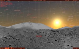 Abbildung 31: Stellarium bringt den Sternenhimmel auf den Bildschirm.