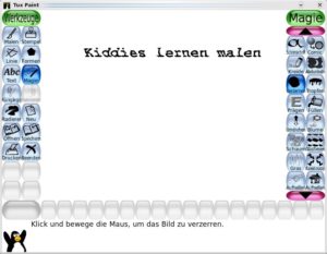 Abbildung 34: Das kindgerechte Malprogramm Tux Paint führt die Kleinsten in den Umgang mit dem PC ein.