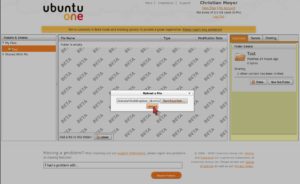 Abbildung 6: Das Ubuntu One Web-Interface ist schon fast zu einfach gehalten. Es bietet gerade einmal die notwendigsten Informationen.