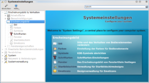 KControl 4 bringt für die Systemeinstellungen eine Baumansicht zurück.