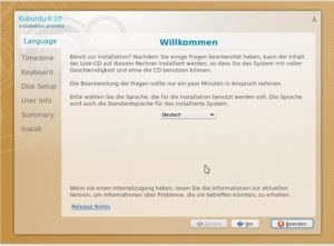 Abbildung 1: Frisch poliert präsentiert sich der Kubuntu-Installer, den Sie aus dem laufenden Live-System heraus aufrufen.