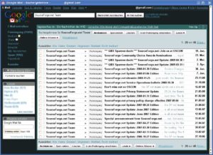 Abbildung 1: Google Mail ist so komplex, dass es ein lokales Mailprogramm wie Thunderbird fast ersetzen kann.