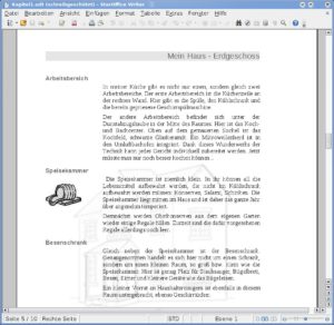 Abbildung 11: In diesem Beispiel sehen Sie StarOffice 9 mit einem Beispieldokument. Die Textverarbeitung Writer ist gewohnt einfach zu bedienen. Ein neuartiges Ribbon-Interface, wie bei Microsoft Office 2007, gibt es hier nicht.