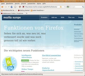 Abbildung 1: Firefox 3.5.2 bietet viel Neues.