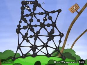 Abbildung 2: Oft geht es hoch hinaus, und so bleibt dem Spieler nichts anderes übrig, als einen Turm zu bauen.