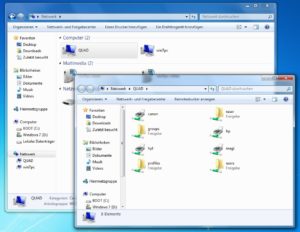 Abbildung 2: Auch unter Windows 7 können Sie auf Linux-Ordner zugreifen, die Sie mit Samba freigegeben haben.