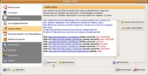 Abbildung 3: Der Quelleneditor von Ubuntu Tweak im Einsatz: Syntaxhighlighting, Aktualisierung, Speichern und Wiederholen (eigentlich: "Wiederherstellen") per Knopfdruck.