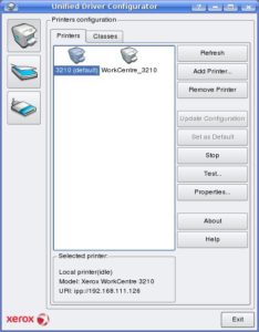Abbildung 3: Über das Drucker-Symbol auf dem Desktop erreichen Sie die Schaltzentrale des WorkCentre 3210.