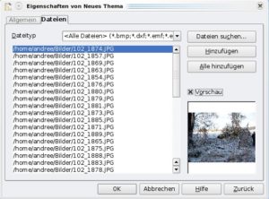 Abbildung 4: Mit einem Dialog wählen Sie, wo sich Ihre Fotos befinden und importieren diese in die OpenOffice Gallery.