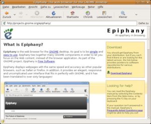 Abbildung 6: Epiphany ist schlank – oder doch eher spartanisch?