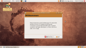 Ganz normal: Der Ubuntu-Desktop des Latitude 2100 entspricht einem normalen Ubuntu 8.10.