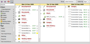 Was habe ich gleich gestern noch mal gemacht? Das Gnome Activity Journal weiß es.