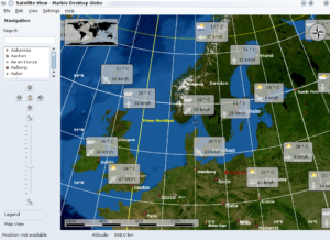 Wie bei den Tagesthemen: Wetterbericht in Marble mit Live-Daten von Bastian Holst.