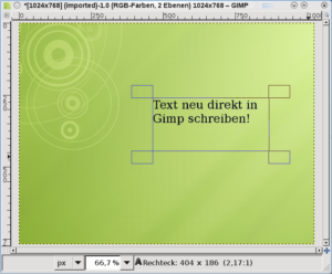 Ab der kommenden Version 2.8 lassen sich Texte direkt in der Bilddatei schreiben und bearbeiten.