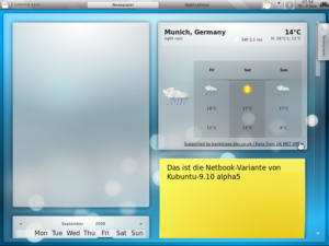 Die für Netbooks optimierte Version von Kubuntu in der aktuellen Alpha-Version.