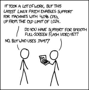 Dieser xkcd-Comic hat Con Kolivas dazu inspiriert, einen neuen Scheduler zu schreiben.