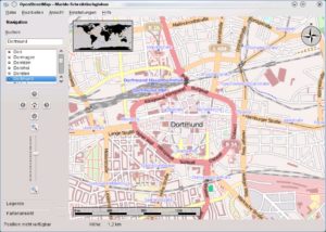 Abbildung 4: Die Straßenkarte der Dortmunder Innenstadt stammt aus dem Openstreetmap-Projekt.
