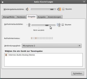 Abbildung 6: Beim Lautstärkeregler in Gnome 2.28 haben die Entwickler die Steuerelemente für Ein- und Ausgabegeräte sauber getrennt – unerfahrene Benutzer behalten stets den Überblick.